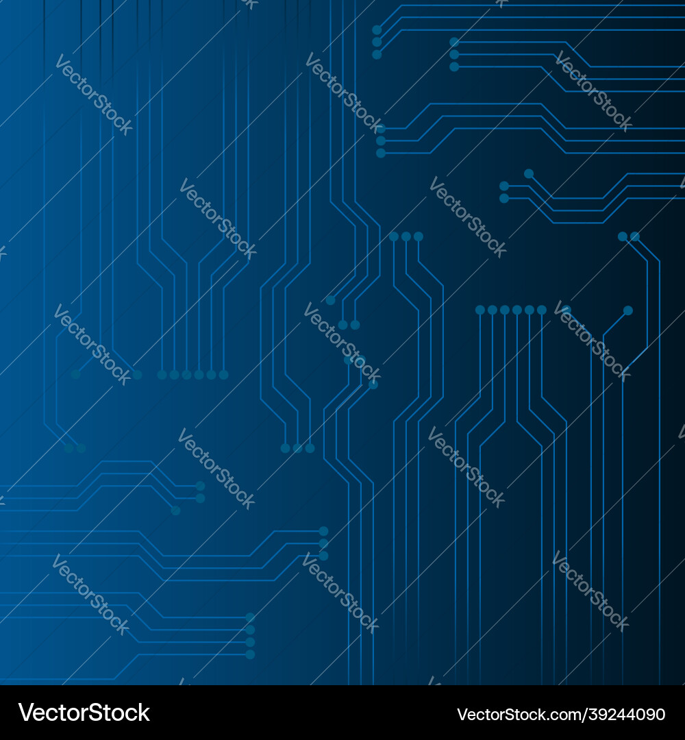 Abstract Tech Circuit Background vector image