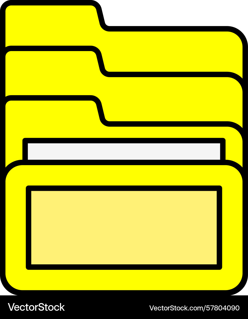 Archive line filled icon Vector Image