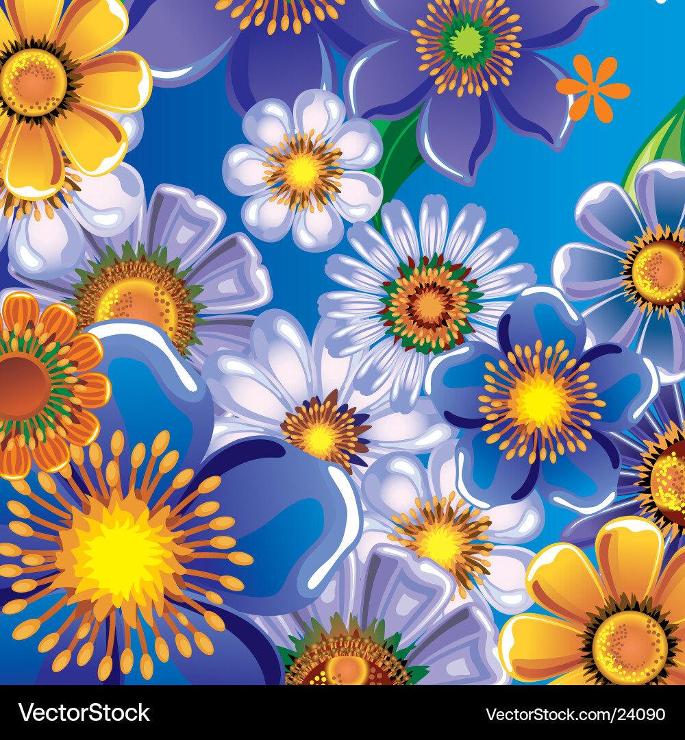 Elegant Floral Background Vector Image