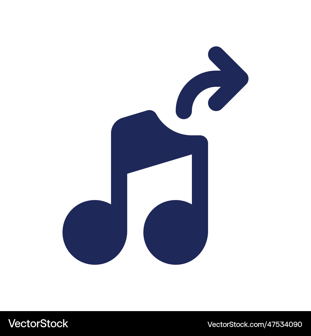 Extract audio black pixel perfect solid ui icon Extract audio black pixel perfect solid ui icon vector image
