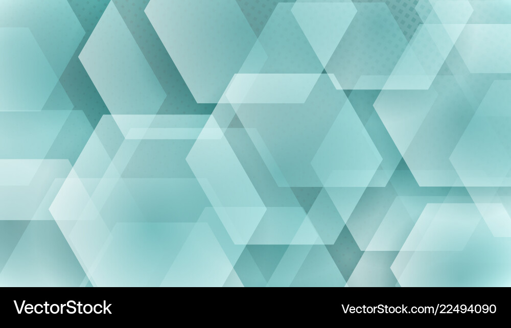 Geometric Hexagon Pattern Vector Image