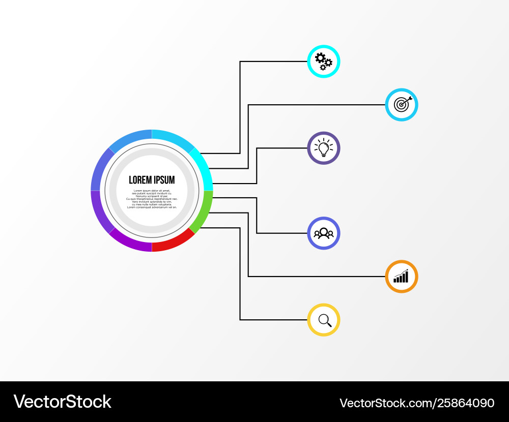 Infographic design template with options steps Infographic design template with options steps vector image