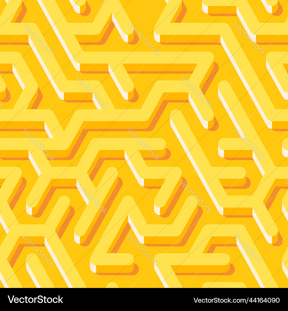 Maze seamless pattern with endless tiled labyrinth Maze seamless pattern with endless tiled labyrinth vector image
