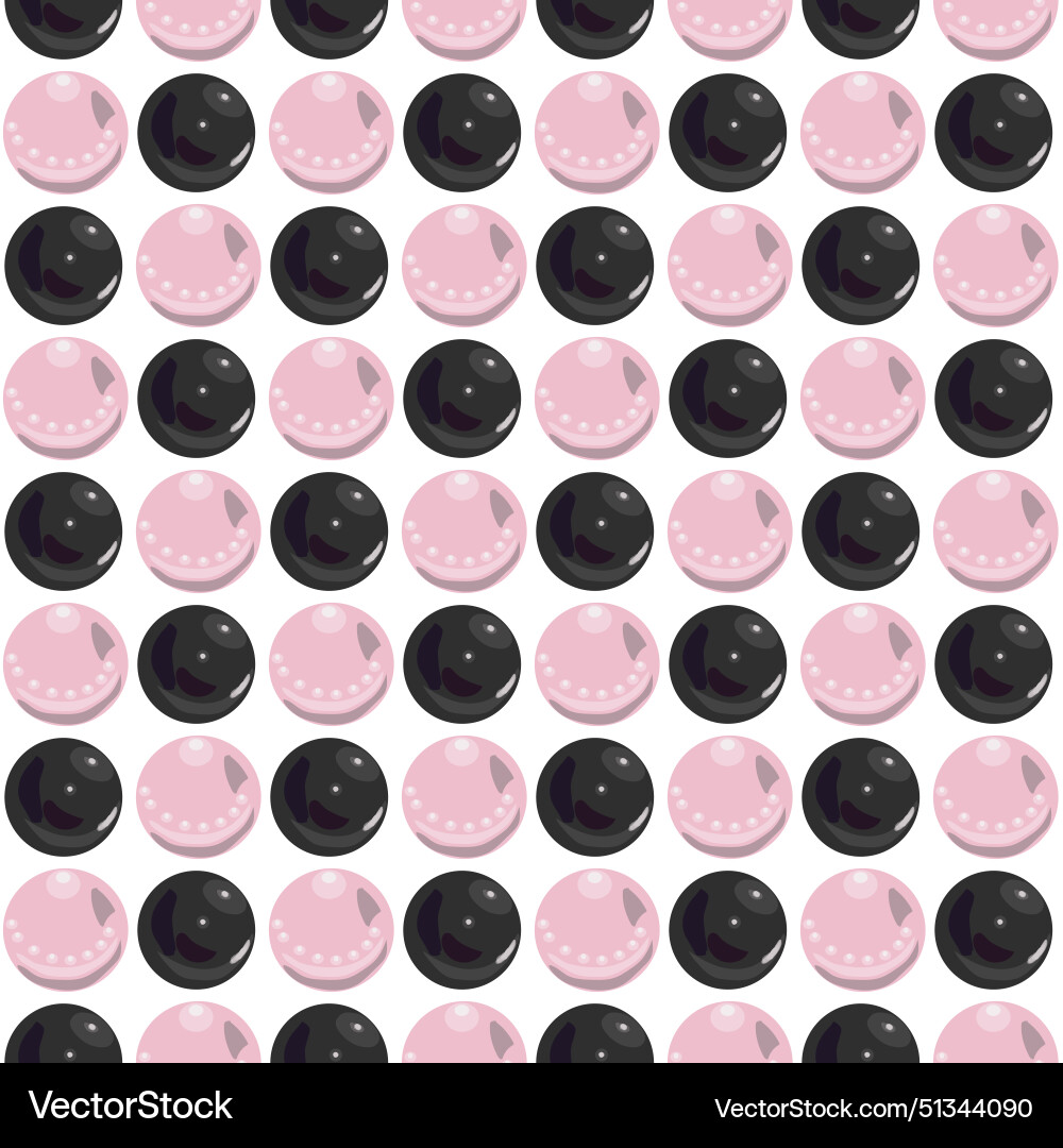 Pearl simple seamless pattern Pearl simple seamless pattern vector image