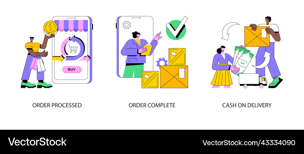 Purchase process abstract concept Purchase process abstract concept vector image