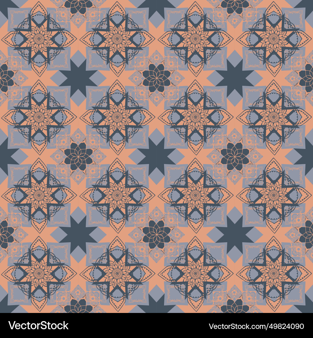 Seamless pattern in oriental style Vector Image