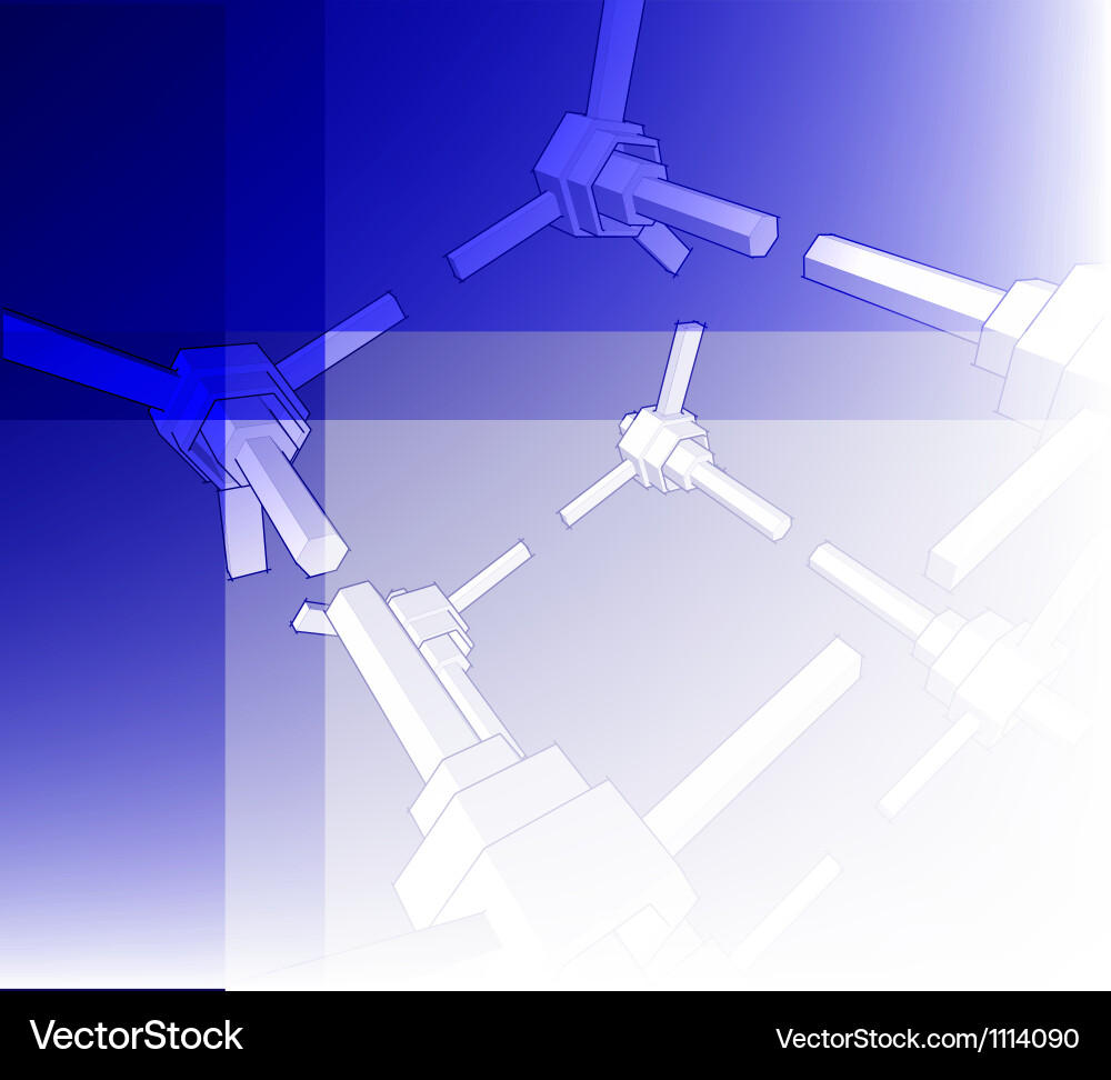 Sketch of an abstract architecture vector image