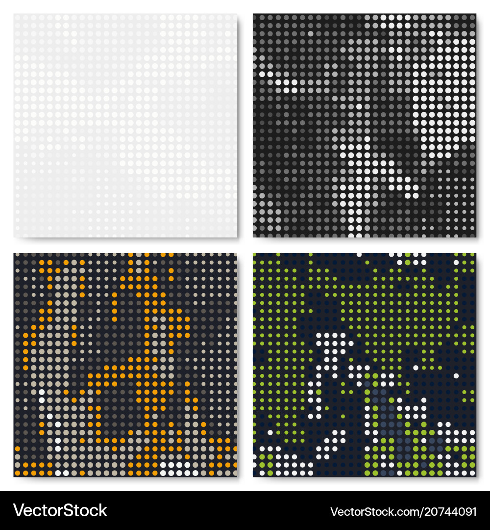 Abstract Dot Pattern Set vector image