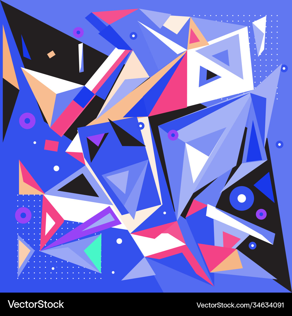 Abstract modern triangles background pattern Abstract modern triangles background pattern Vector Image