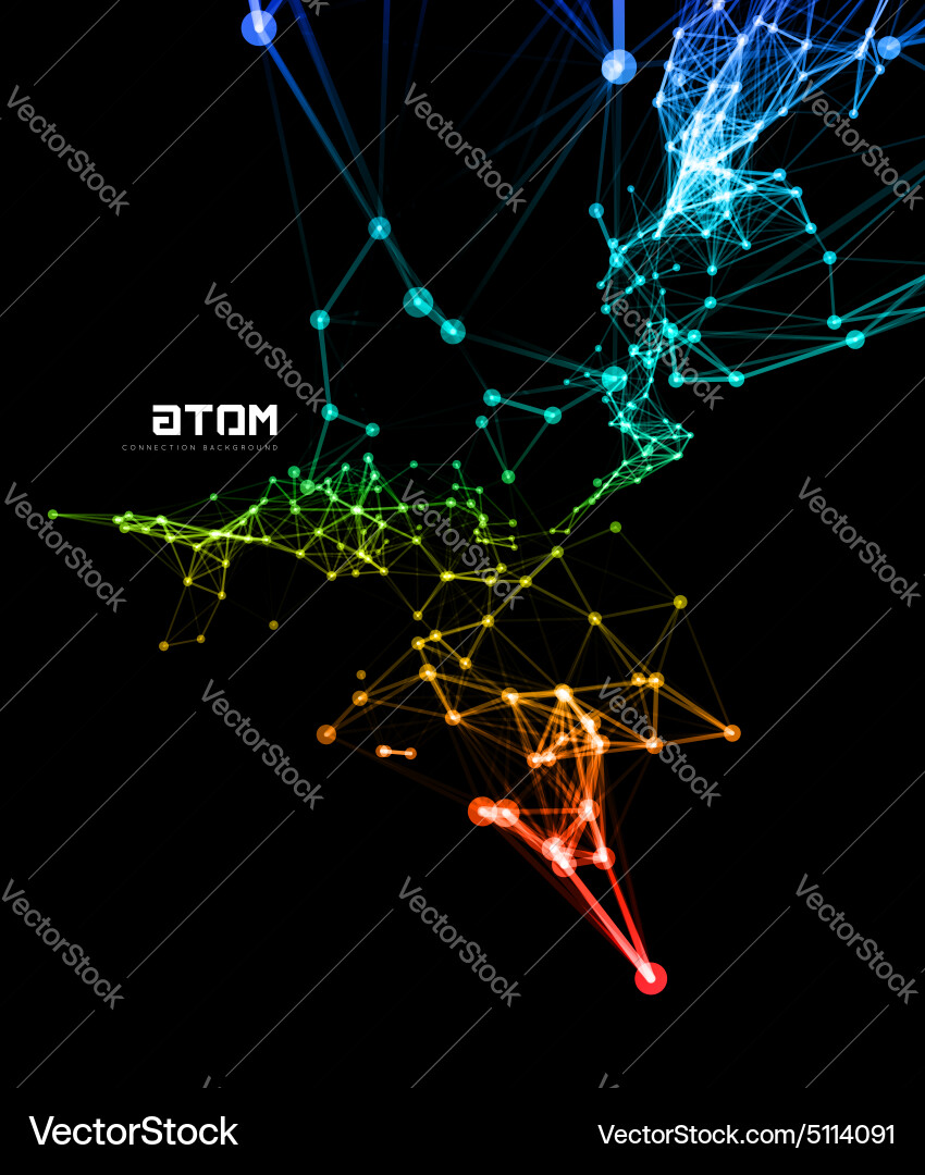 Abstract network connection background vector image