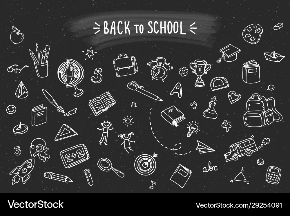 Back to school Back to school vector image