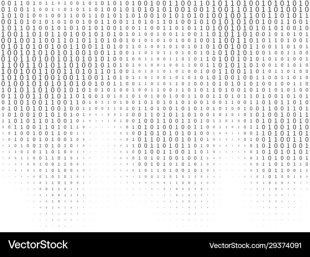 Binary Code Streaming vector image