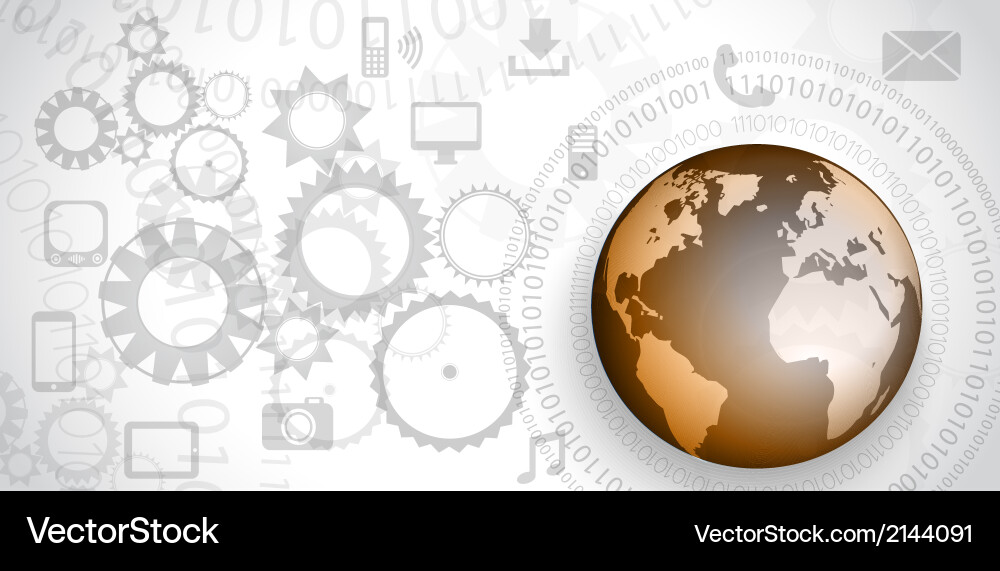 Infographic template for statistic data vector image