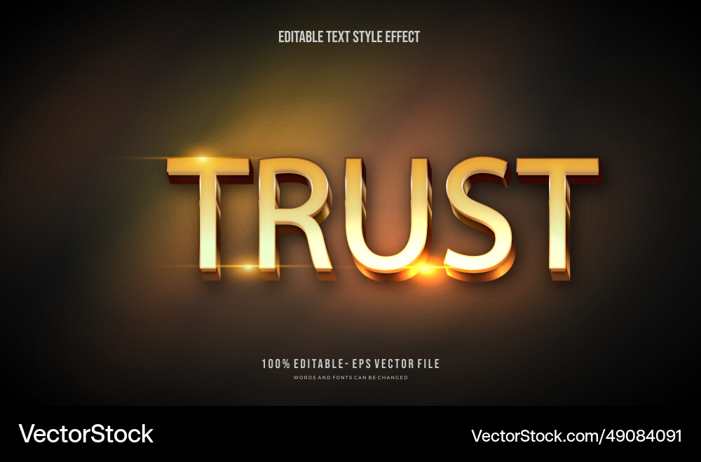 Modern editable text style effect gradient color Modern editable text style effect gradient color vector image