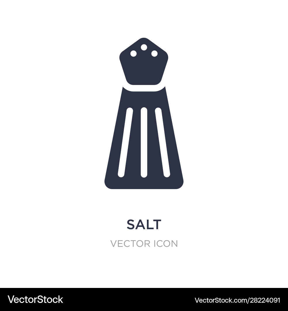Salt icon on white background simple element from Vector Image