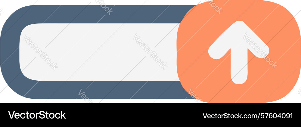 Scroll up icon - user interface navigation vector image
