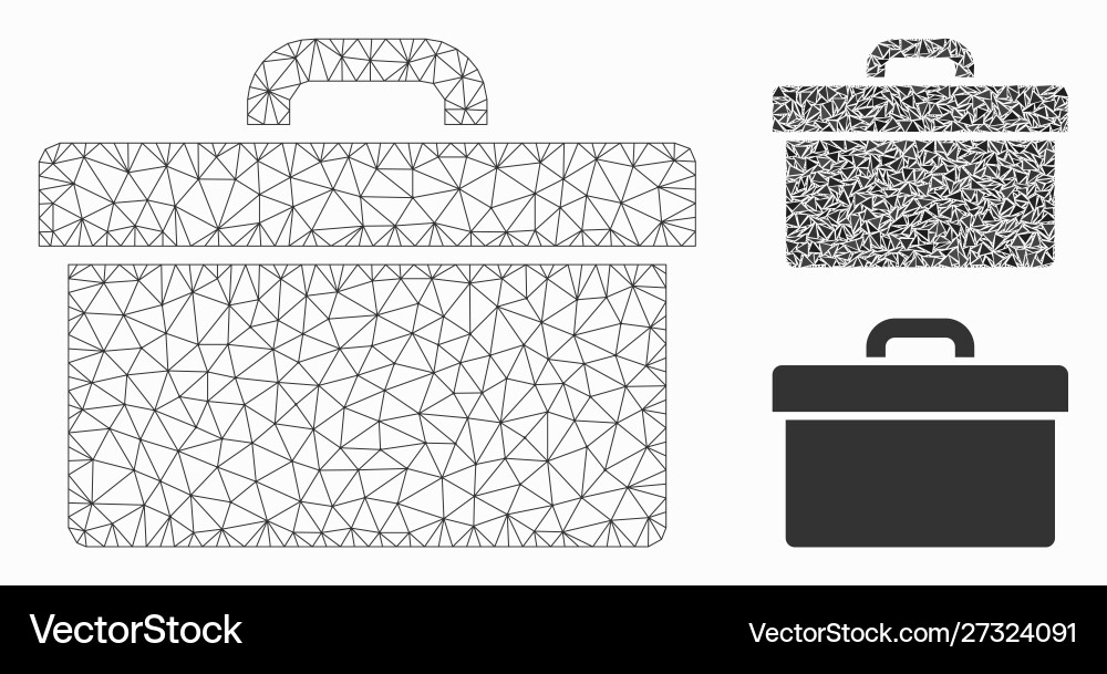 Toolbox mesh 2d model and triangle mosaic Toolbox mesh 2d model and triangle mosaic vector image