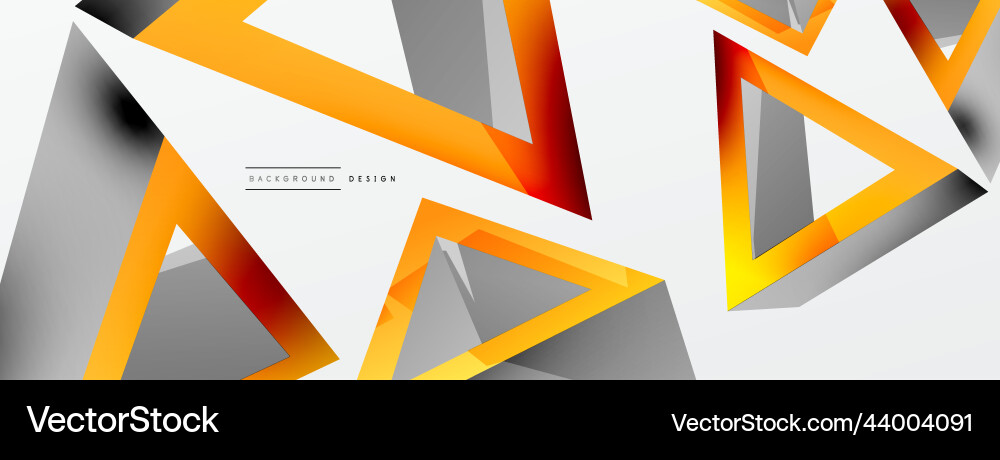 Triangle abstract background 3d basic Triangle abstract background 3d basic Vector Image