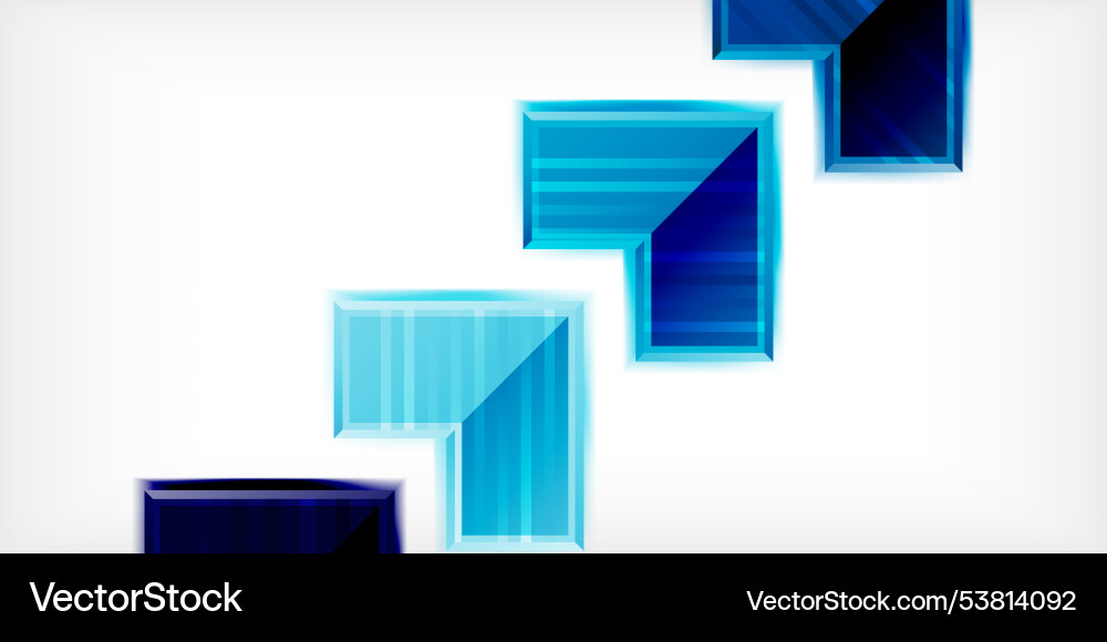 Arrow symbols created with 3d effects and line Vector Image