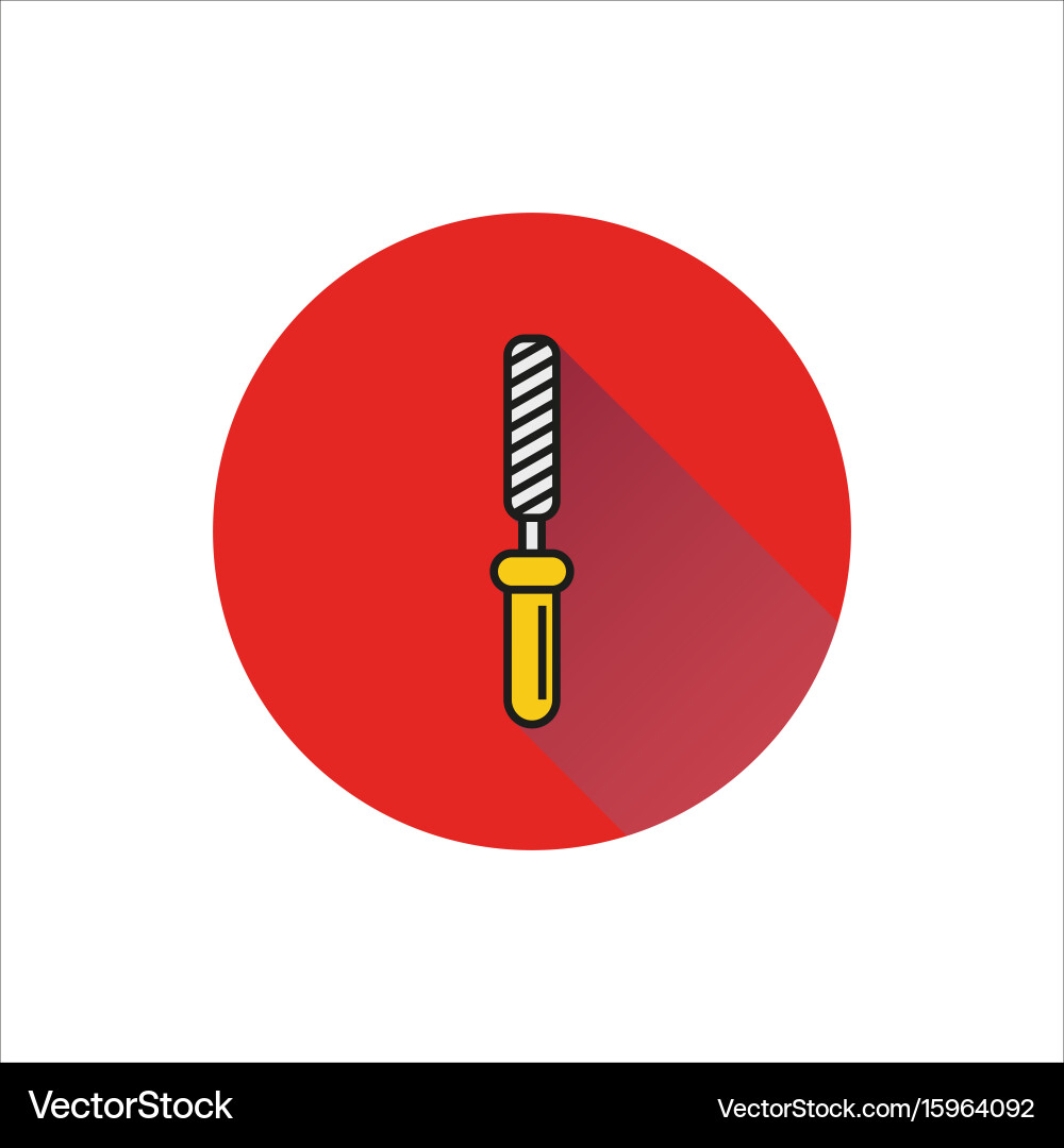 Chisel rasp file grater instrument icon Vector Image