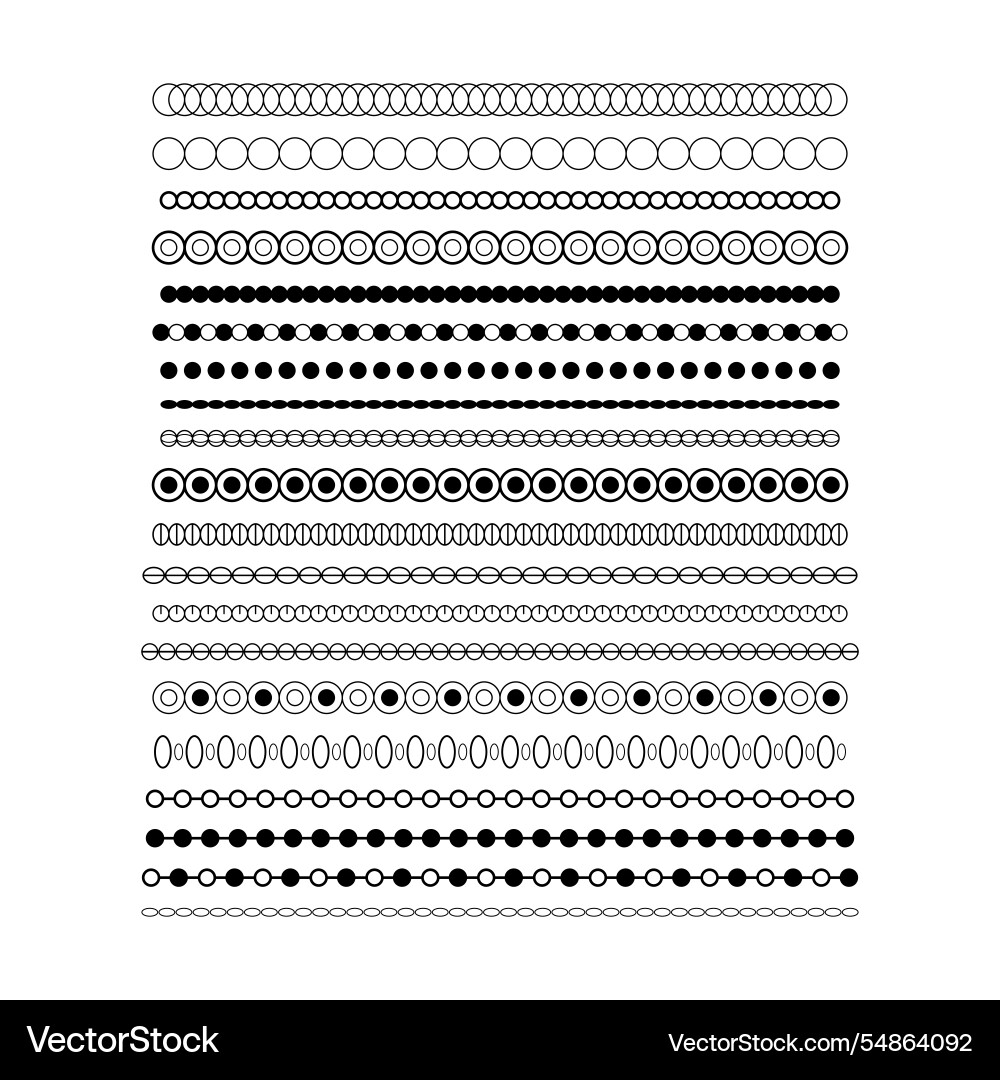Divider border frame circle shape horizontal line Vector Image