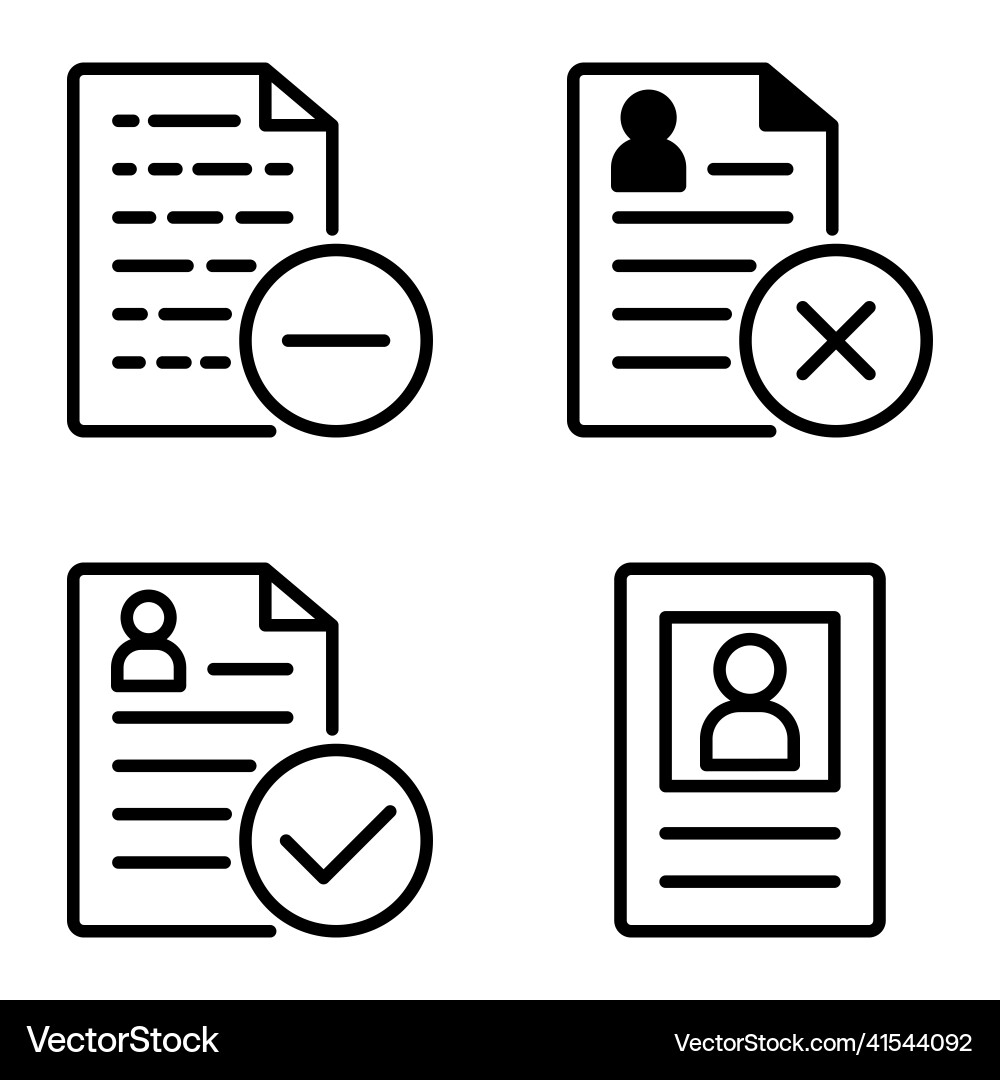 Docs1-2 flat icon set isolated on white background Docs1-2 flat icon set isolated on white background Vector Image