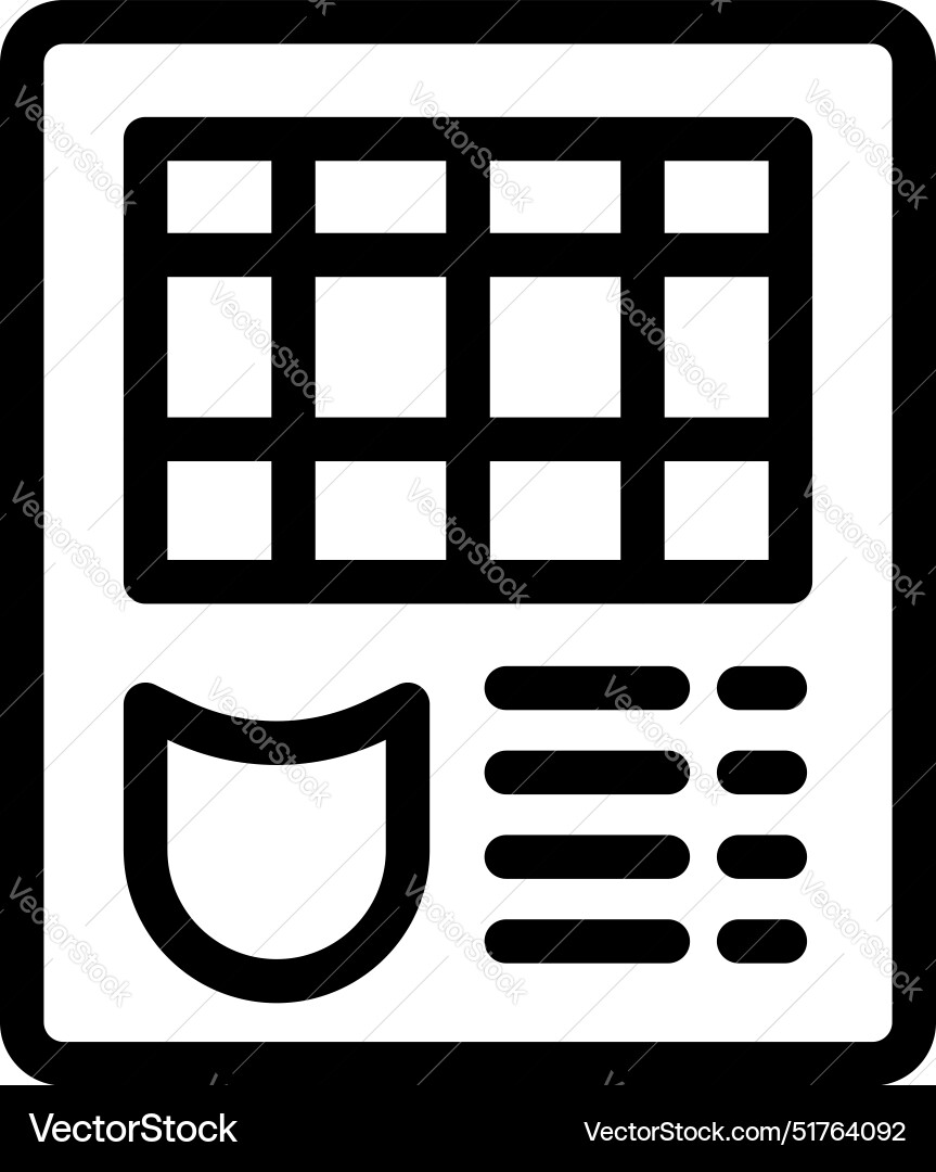 Security system control panel with buttons showing Security system control panel with buttons showing vector image