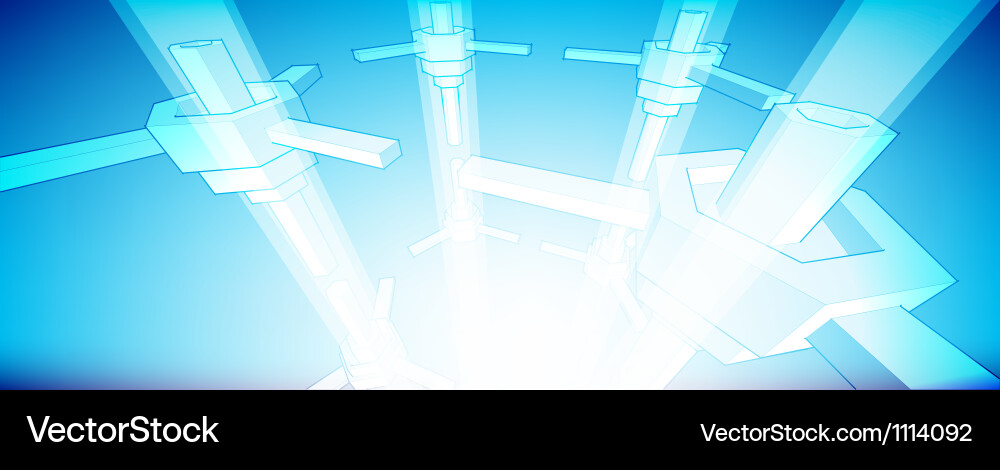 Sketch of an abstract architecture vector image