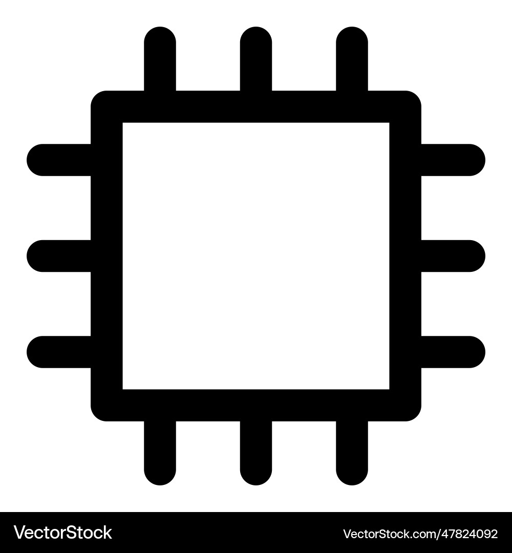 Wireless microchip a device controller Vector Image