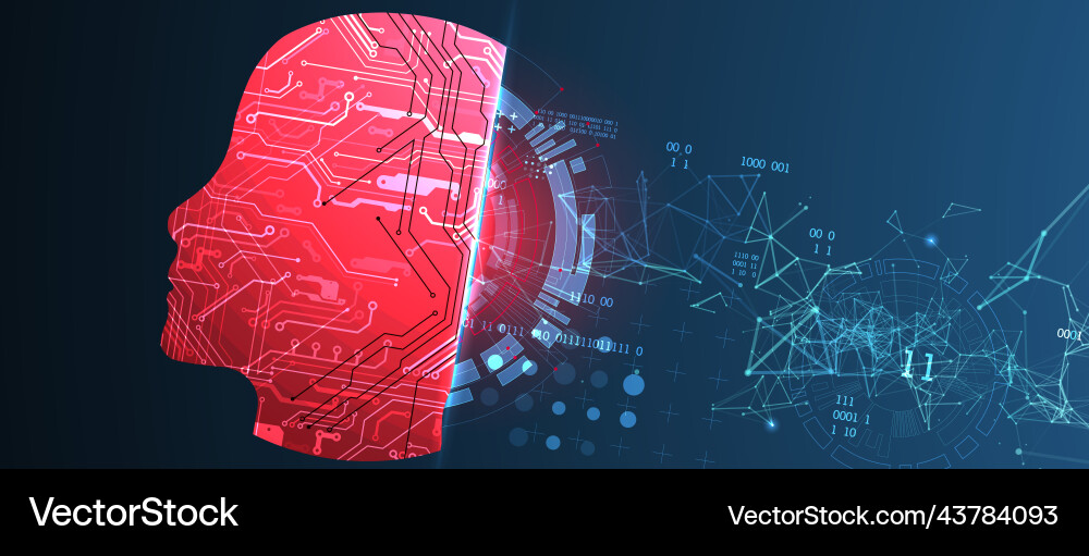 Abstract background on the theme of artificial Abstract background on the theme of artificial vector image