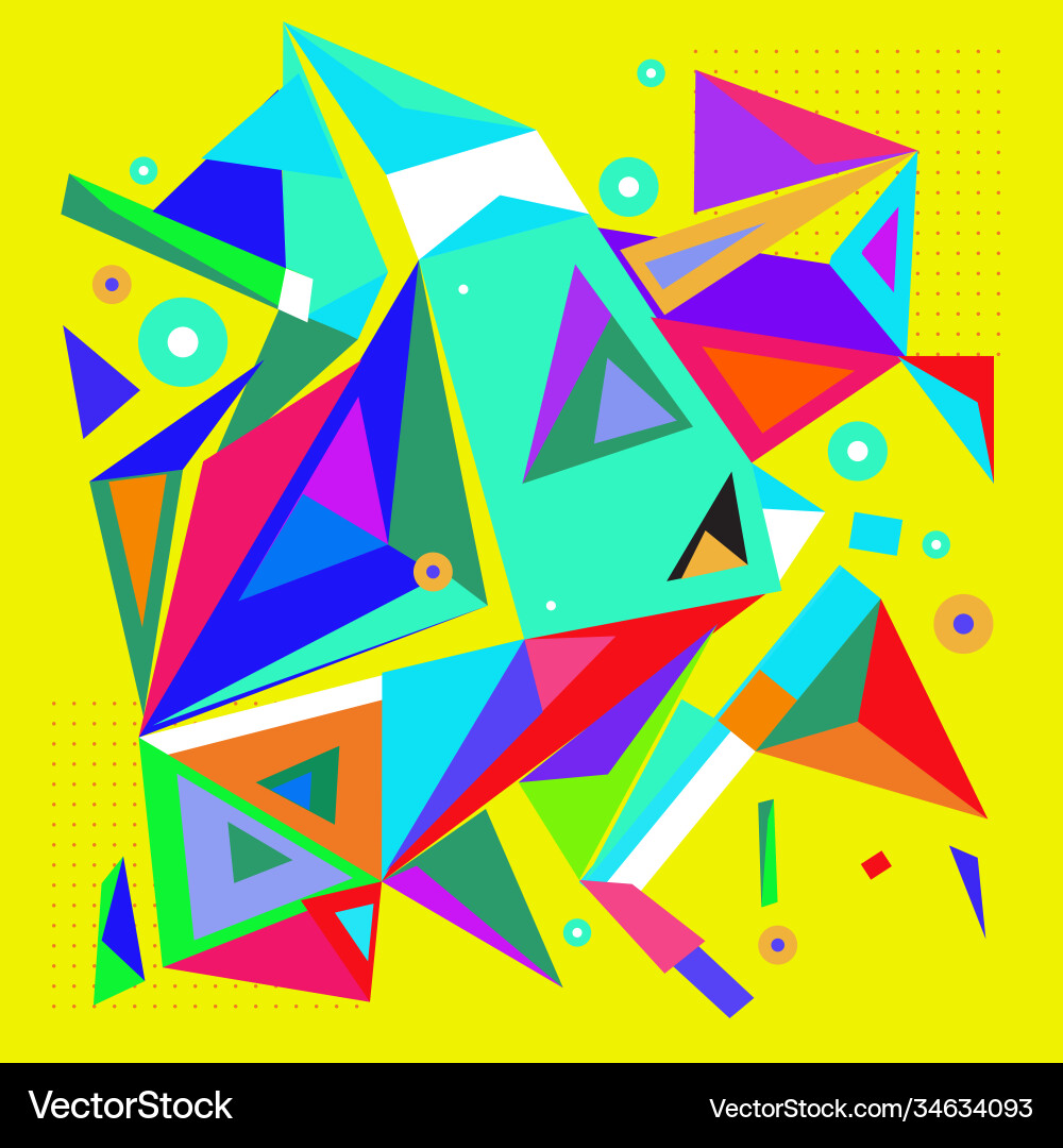 Abstract modern triangles background pattern Abstract modern triangles background pattern Vector Image