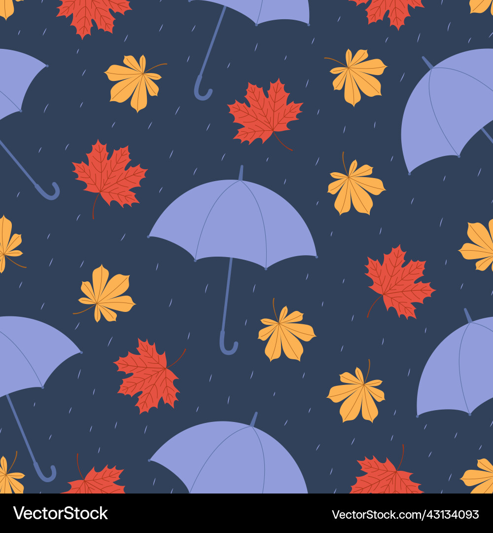 Autumn seamless pattern Autumn seamless pattern vector image