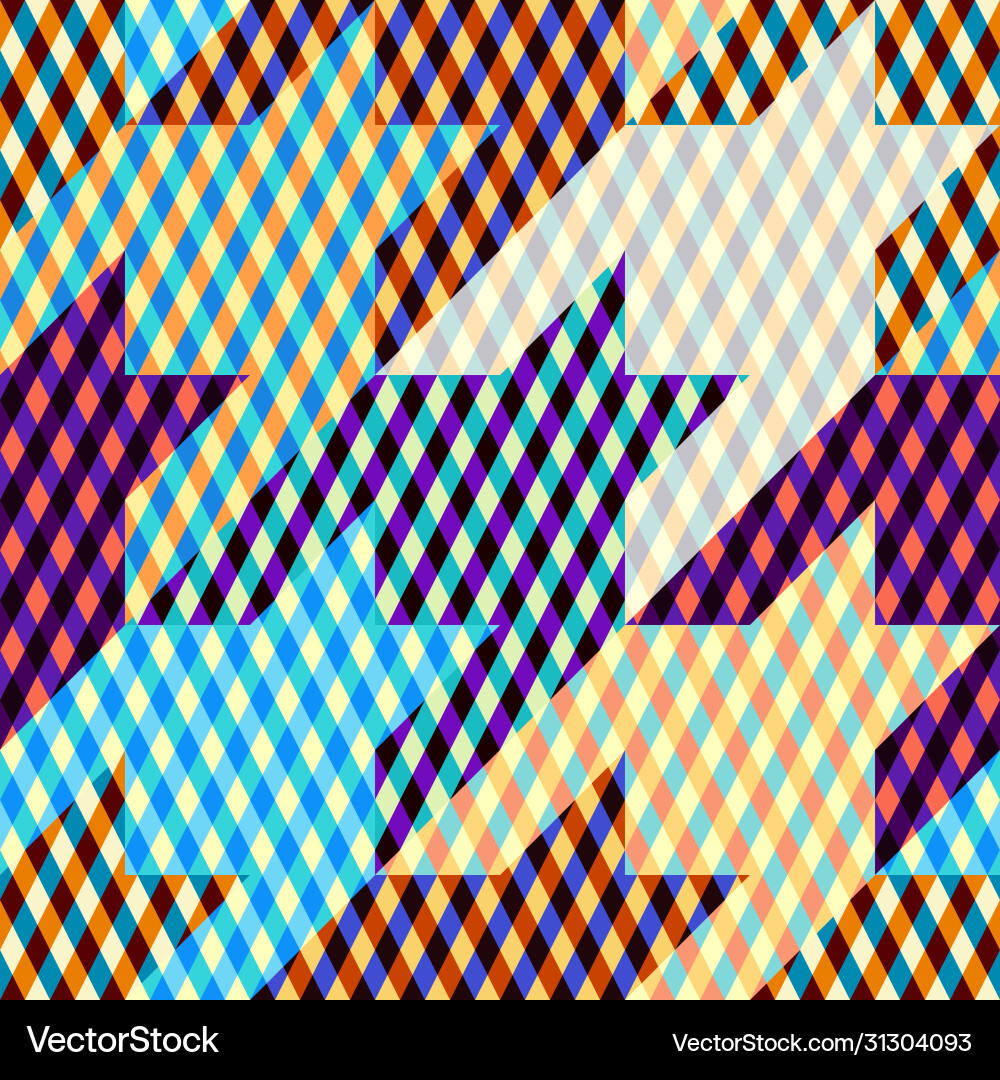 Classic hounds-tooth pattern in a patchwork Classic hounds-tooth pattern in a patchwork vector image