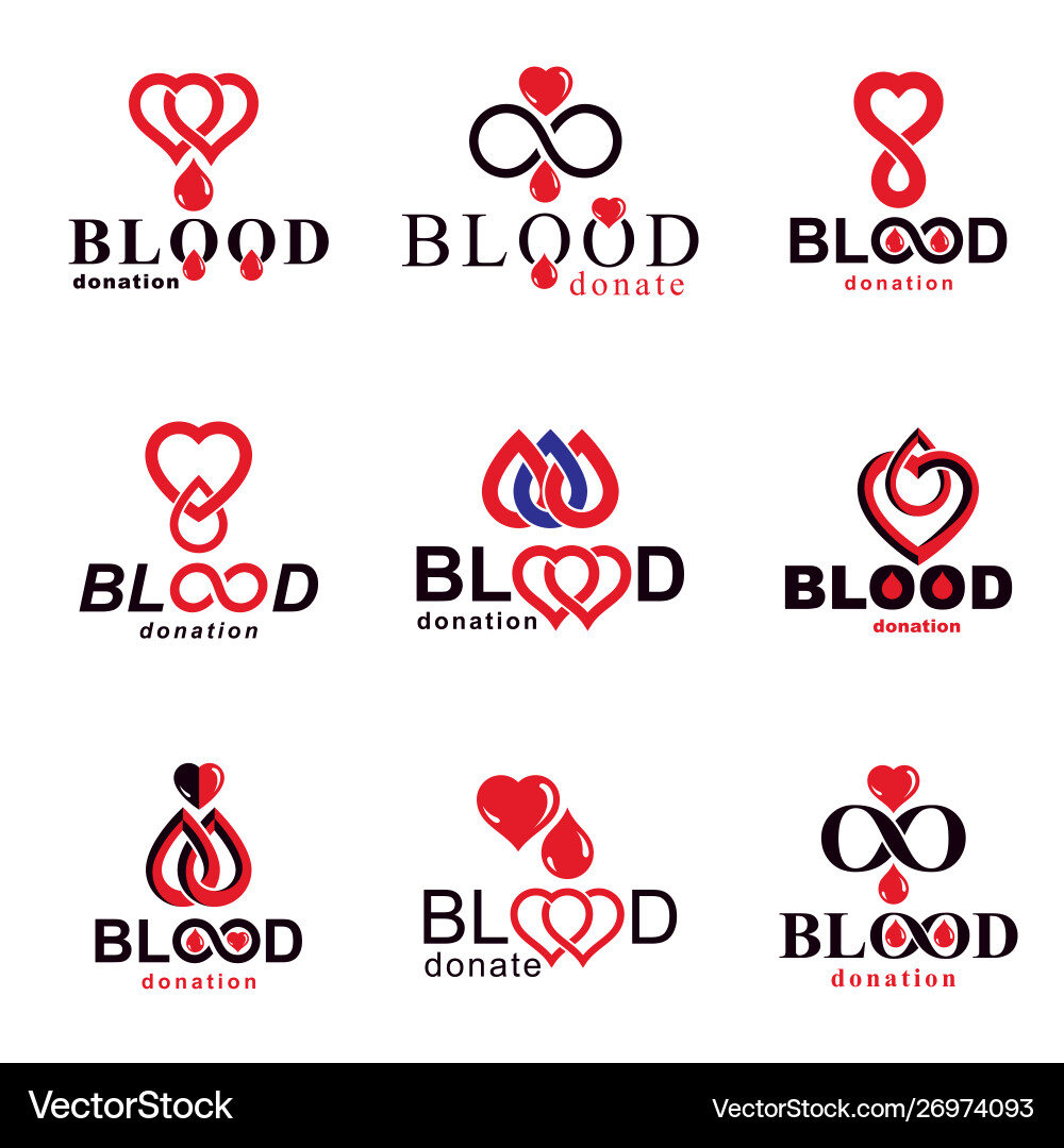 Created on blood donation theme transfusion Vector Image