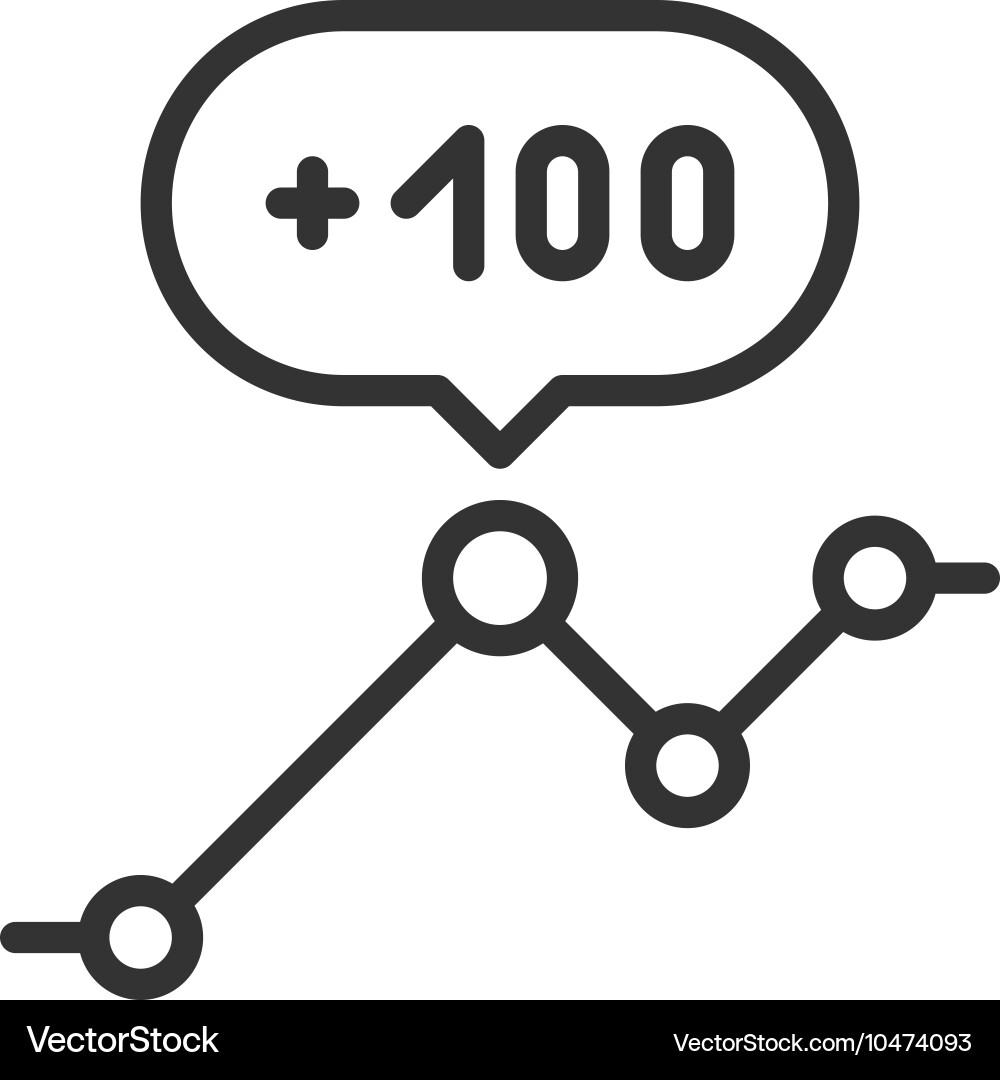 Data Analysis Chart Icon vector image