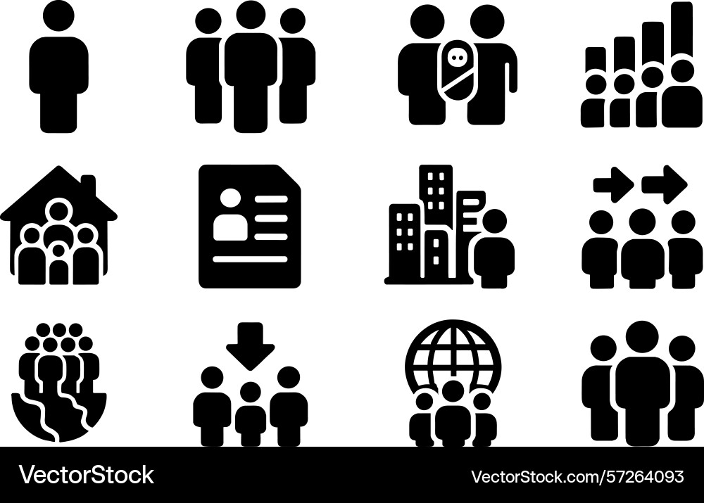Graphical icons representing various aspects Graphical icons representing various aspects vector image