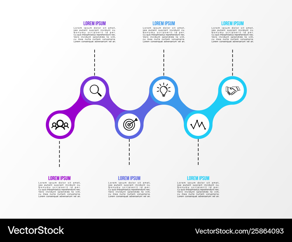 Infographic design template with options steps Infographic design template with options steps vector image