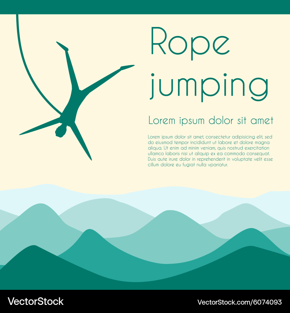 Jumping Rope Game Vector Rope jumping Royalty Free Vector Image - VectorStock