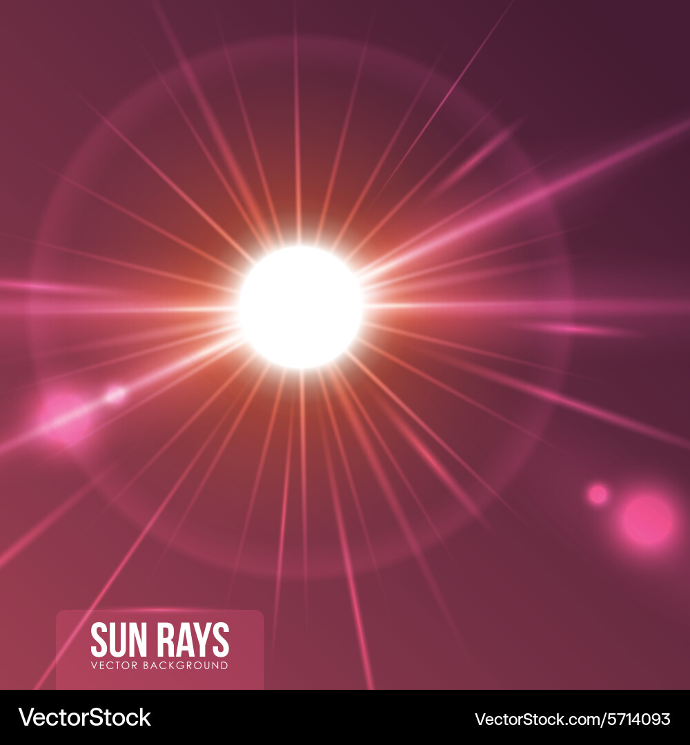 Sun rays design Vector Image