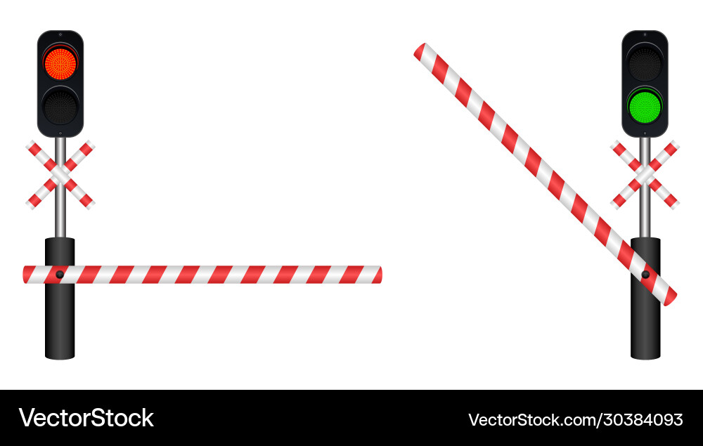 Train barrier Royalty Free Vector Image - VectorStock