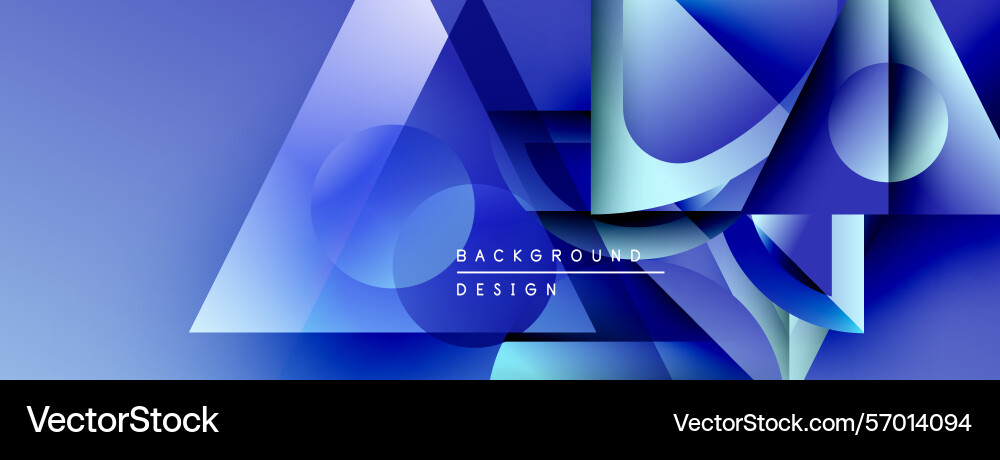 Abstract blue design features overlapping Abstract blue design features overlapping vector image