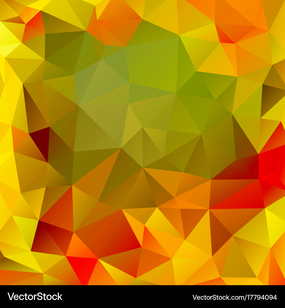 Abstract colorful background of triangles vector image