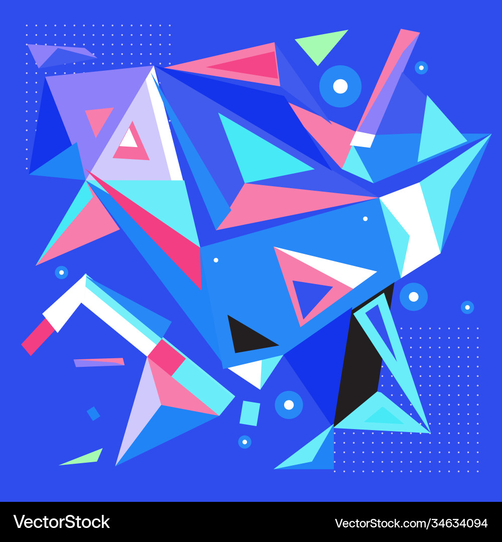 Abstract modern triangles background pattern Vector Image