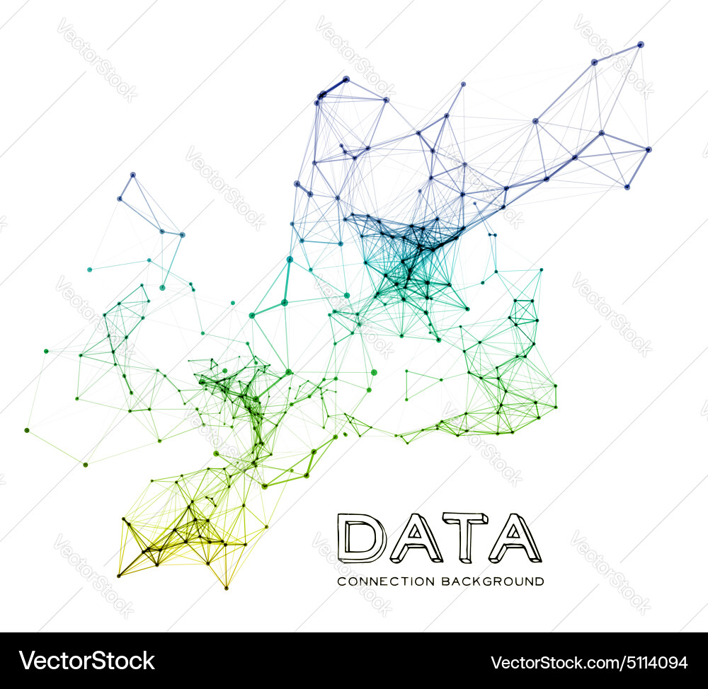 Abstract Network Data Background vector image