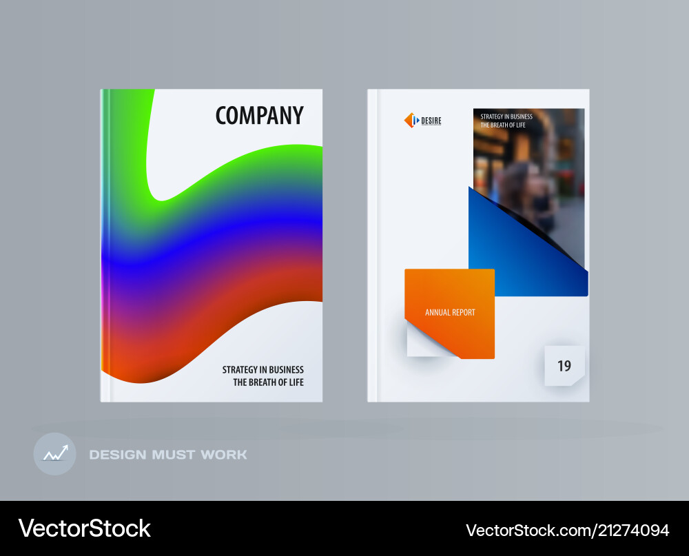 Brochure design liquid template colourful modern Brochure design liquid template colourful modern vector image