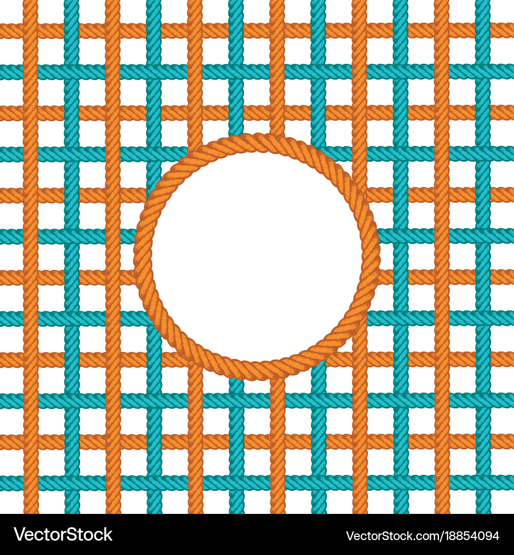 Lasso rope pattern background template Vector Image