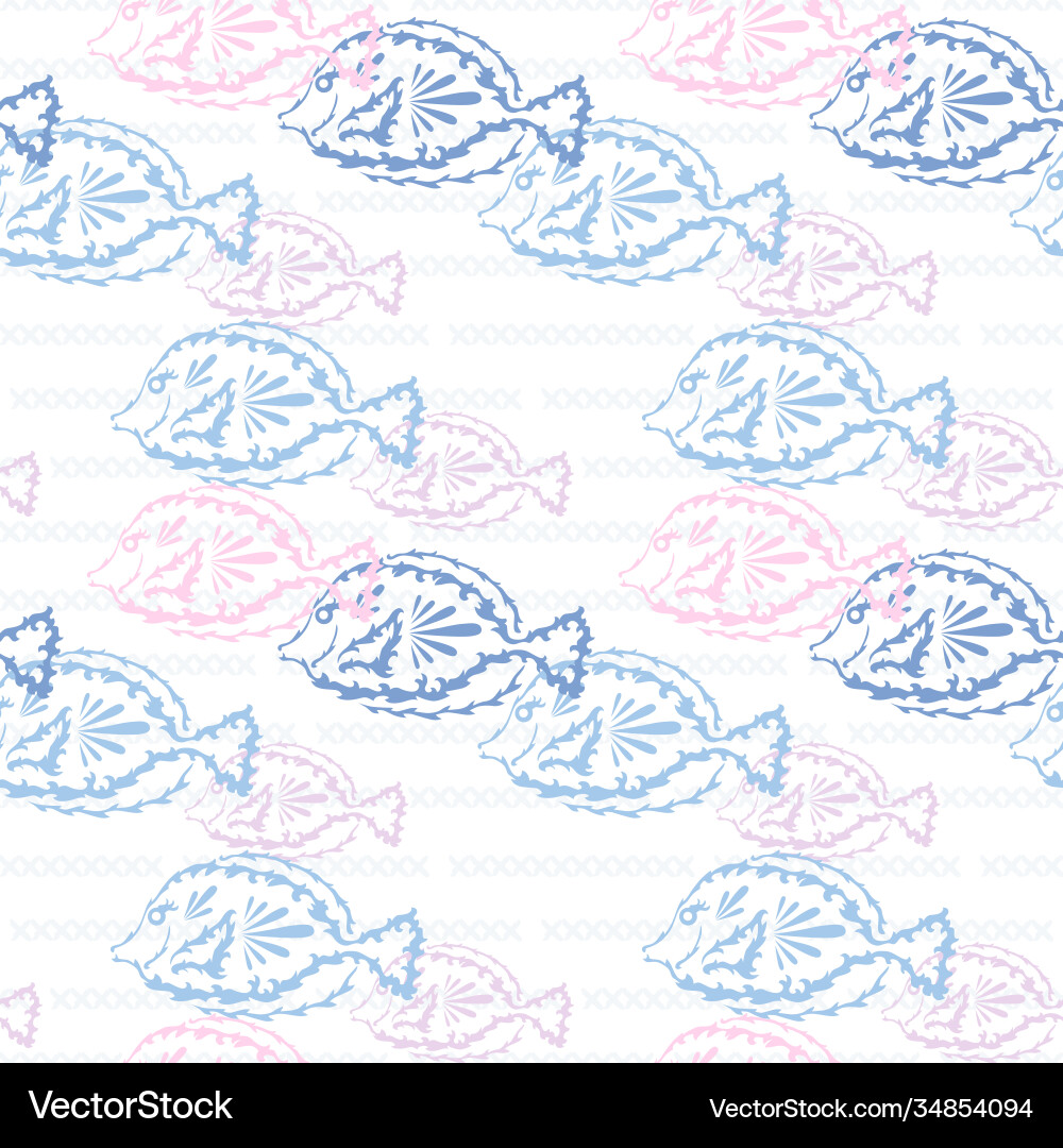 Marine seamless pattern Vector Image