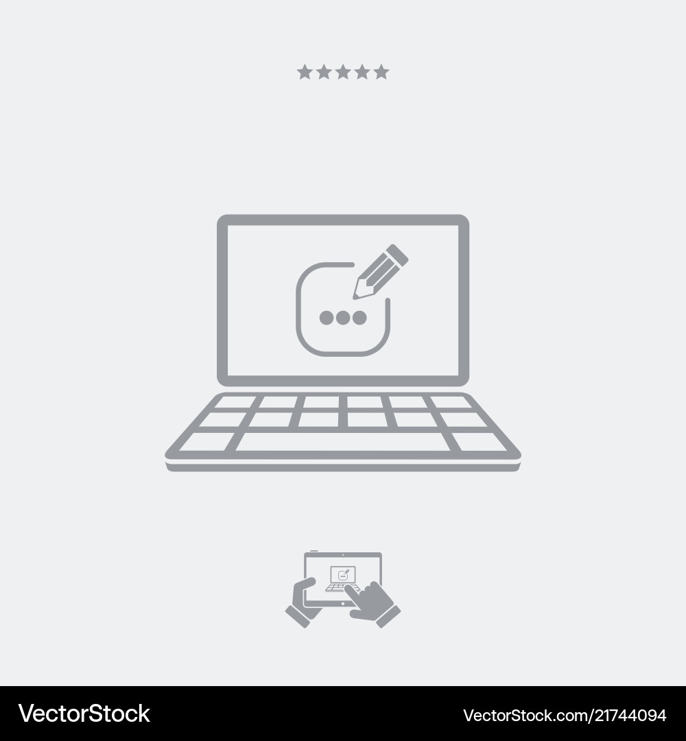 Message box text icon Message box text icon vector image