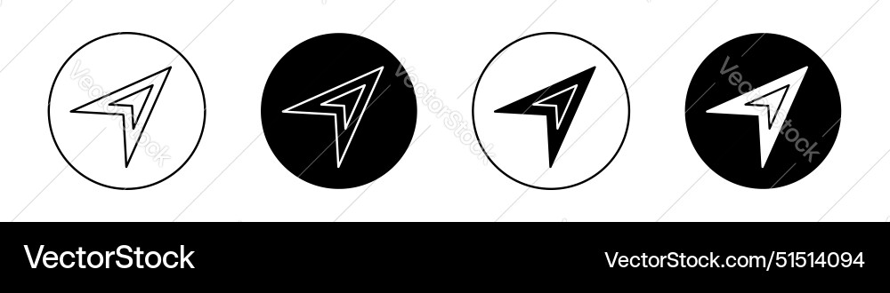 Navigation icon Vector Image