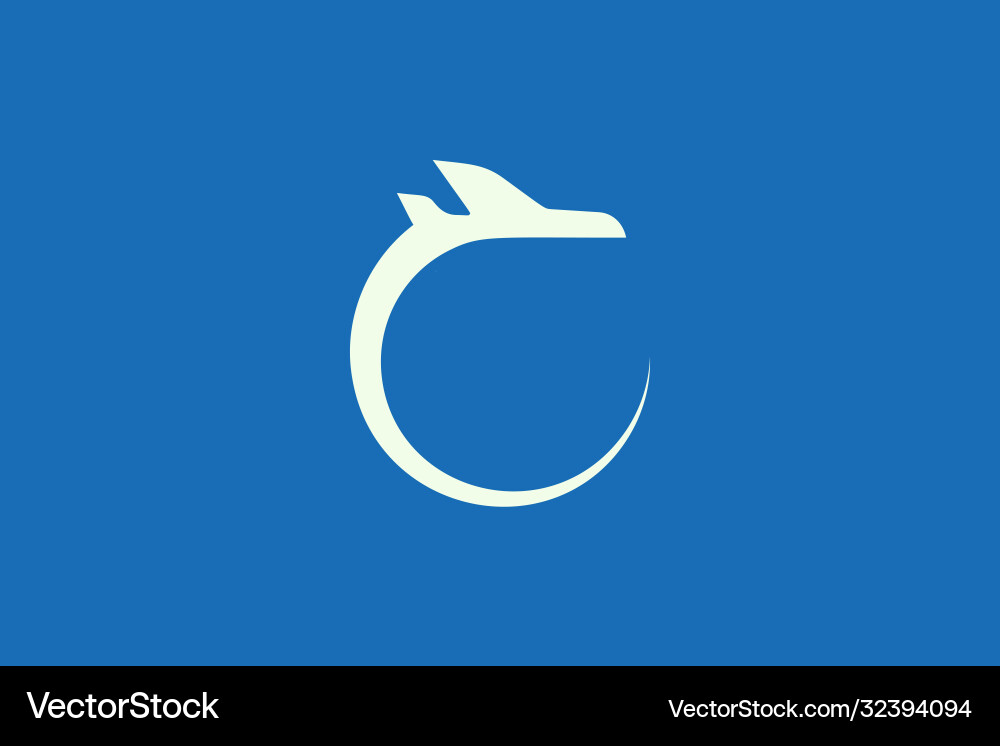 Plane shape design minimalist and simple logo Plane shape design minimalist and simple logo vector image